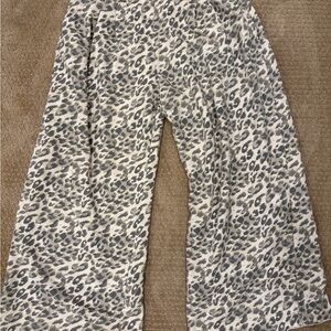 aerie leopard Print Lounge Pants - Gray & Cream